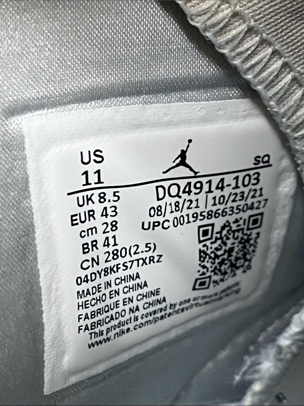 2022 Air Jordan 6 Retro Mint Foam Size 11 Women’s Size 9.5 Men’s DQ4914-103 - Picture 16 of 16